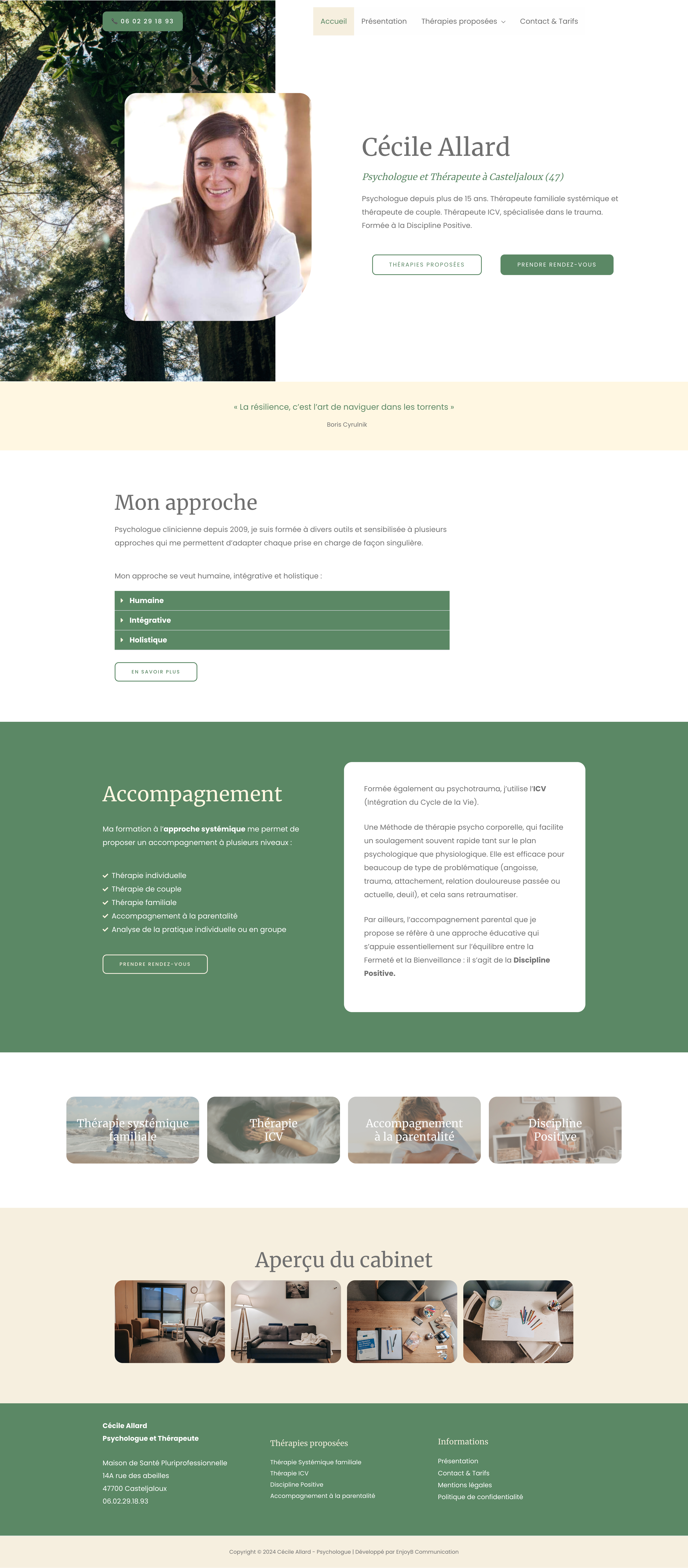 Page d'accueil - cecileallard-fr - EnjoyB Communication